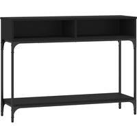 vidaXL Console Table Black 100x30.5x75 cm Engineered Wood