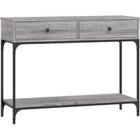 Console Table Grey Sonoma 75x34.5x75 cm Engineered Wood vidaXL