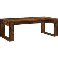 vidaXL Coffee Table Smoked Oak 102x50x35 cm Engineered Wood
