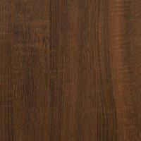 vidaXL Brown Oak Engineered Wood TV Cabinet, Wall-Mounted Media Console, Ample Storage Living Room Furniture, 152 x 22 x 113 cm.