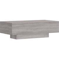 vidaXL Modern Coffee Table - Stylish Living Room Furniture with Spacious Tabletop - Grey Sonoma - Engineered Wood
