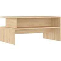 vidaXL Modern Sonoma Oak Coffee Table 90x55 cm - Versatile and Spacious Living Room Accent Furniture with Sturdy Engineered Wood Construction