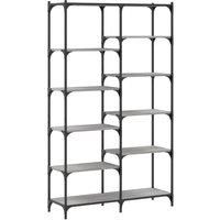 Bookshelf Black 100x32x170 cm Engineered Wood and Iron vidaXL