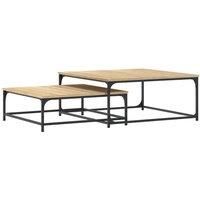 Nesting Coffee Tables Telephone Table End Table 2 pcs Engineered Wood vidaXL