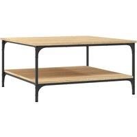 Coffee Table Brown Oak 55x55x40 cm Engineered Wood vidaXL