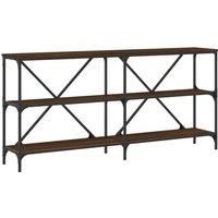 Console Table Side Table Sideboard End Table Engineered Wood and Iron vidaXL