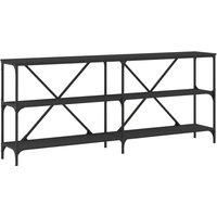Console Table Side Table Sideboard End Table Engineered Wood and Iron vidaXL