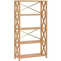 vidaXL 5-Tier Shelf 80x30x146 cm Solid Wood Oak