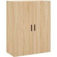 vidaXL Wall Mounted Cabinet in Sonoma Oak - Space-saving Storage Unit with Durable Engineered Wood Construction