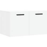 vidaXL White Wall Cabinet, Engineered Wood, 60x36.5x35 cm - Storage and Display Solution for Home Decor