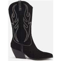 Steve Madden Women's Walkover Embellished Suede Western Boots - UK 4