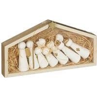 House of Seasons 9 Piece Nativity Set Fsc Mix
