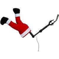 Luville Collectables Santa's Kicking Legs Christmas Tree Decoration, Red