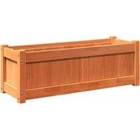 Garden Planters 2 pcs White Solid Wood Pine vidaXL