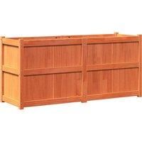 Garden Planter White 150x50x70 cm Solid Wood Pine vidaXL
