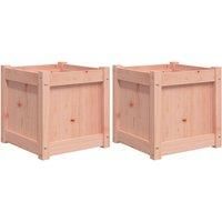 vidaXL Garden Planters 2 pcs Solid Wood Douglas