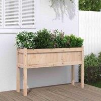 Garden Planters 2 pcs with Legs Impregnated Wood Pine vidaXL