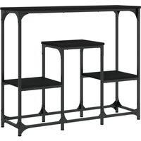 Console Table Black 89.5x28x76 cm Engineered Wood vidaXL