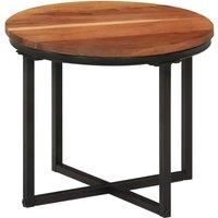 Low Table 35x35x30 cm solid drink acacia and iron