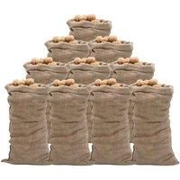 Vidaxl Jute Sacks 10 Pcs 65X135 Cm 100 Jute 220 Gsm