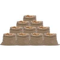 Vidaxl Jute Sacks 10 Pcs 100X110 Cm 100 Jute 220 Gsm