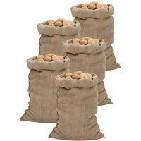 Jute Sacks 30 pcs 65x135 cm 100% Jute 340 gsm vidaXL