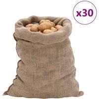vidaXL Jute Sacks 30 pcs 60x105 cm 100% Jute 220 gsm