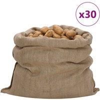 vidaXL Jute Sacks 30 pcs 100x110 cm 100% Jute 340 gsm