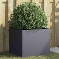 vidaXL Planter Anthracite 42x40x39 cm Cold-rolled Steel