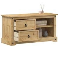vidaXL TV Cabinet Corona 100x40x52 cm Solid Wood Pine