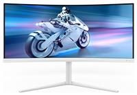 Philips Evnia 34M2C5501A - 34 inch WQHD Curved Gaming Monitor, 180 Hz, 1 ms, FreeSync Premium, Ambiglow (3440x1440, 2x HDMI 2.0, 1x DisplayPort 1.4, USB Hub) white