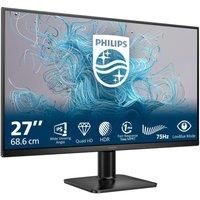 Philips 27E2N1500L 27 Inch QHD Monitor, 75Hz, IPS, 1ms MPRT, Adaptive Sync, HDR10, (2560x1440,HDMI 1x1.4,DP 1x 1.4) Black