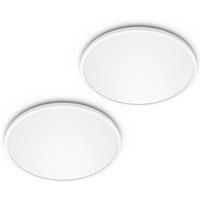 Philips LED SuperSlim 2-pack white IP44 25cm 2,700K