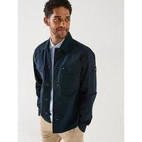 Tommy Hilfiger Cotton Nylon Overshirt - Navy