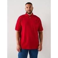 Tommy Hilfiger Big & Tall 1985 Regular Fit Polo Shirt - Red