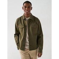 Tommy Hilfiger Cotton Nylon Overshirt - Dark Khaki