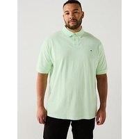 Tommy Hilfiger Tommy Hilfiger Big & Tall 1985 Regular Fit Polo Shirt - Light Green