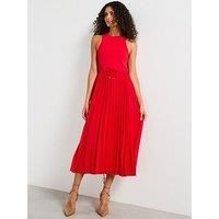 Tommy Hilfiger Women’s Sleeveless Midi Dress, Red (Primary Red), XS