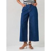 TOMMY HILFIGER Women/'s Wide Leg Ace High Waist Jeans, Blue (Ace), 32W/30L