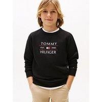 Tommy Hilfiger Boys Flag Sweatshirt - Black