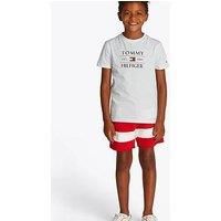 Tommy Hilfiger Boys Flag Short Sleeve T-Shirt - White