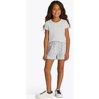 Tommy Hilfiger Girls Essential Rib Short Sleeve Top - White