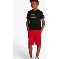 Tommy Hilfiger Boys Flag Short Sleeve T-Shirt - Black