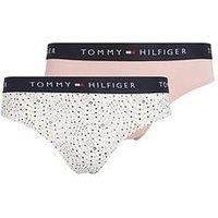 Tommy Hilfiger Girls 2 Pack Print Bikini Brief - Multi