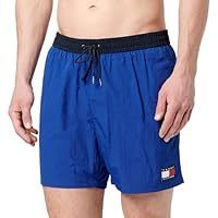 Tommy Hilfiger Men’s Medium Drawstring Swim Shorts, Blue (Wedge Blue), S