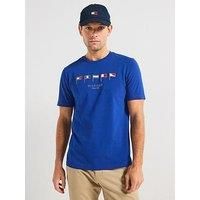Tommy Hilfiger Multi Flags T-Shirt - Navy