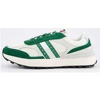 Tommy Jeans Mixed Media Technical Runner Shoes - White/Green