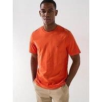 Tommy Hilfiger Regular Fit Essential Flag Logo T-Shirt - Orange