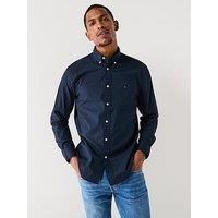 Tommy Hilfiger Men/'s CORE Flex POPLIN Solid RF Shirt MW0MW39988 L/S Shirt, Blue, XL
