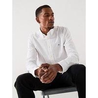 Tommy Hilfiger Men/'s CORE Flex POPLIN Solid RF Shirt MW0MW39988 L/S Shirt, White, XXL